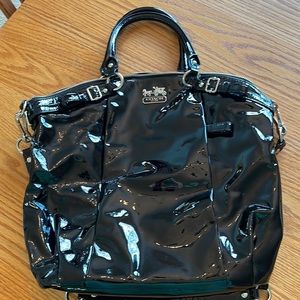 Coach Black Patent tote